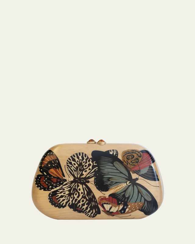 18K Yellow Gold Marquetry Clutch
